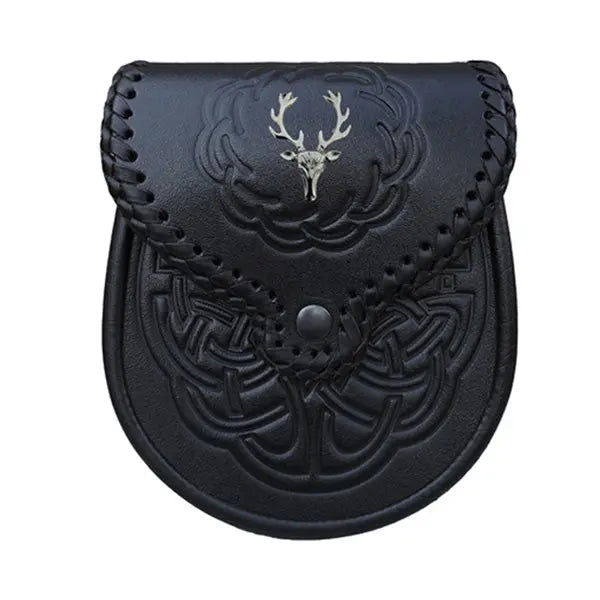 Antique Stag Head Sporran CLOUD KILT