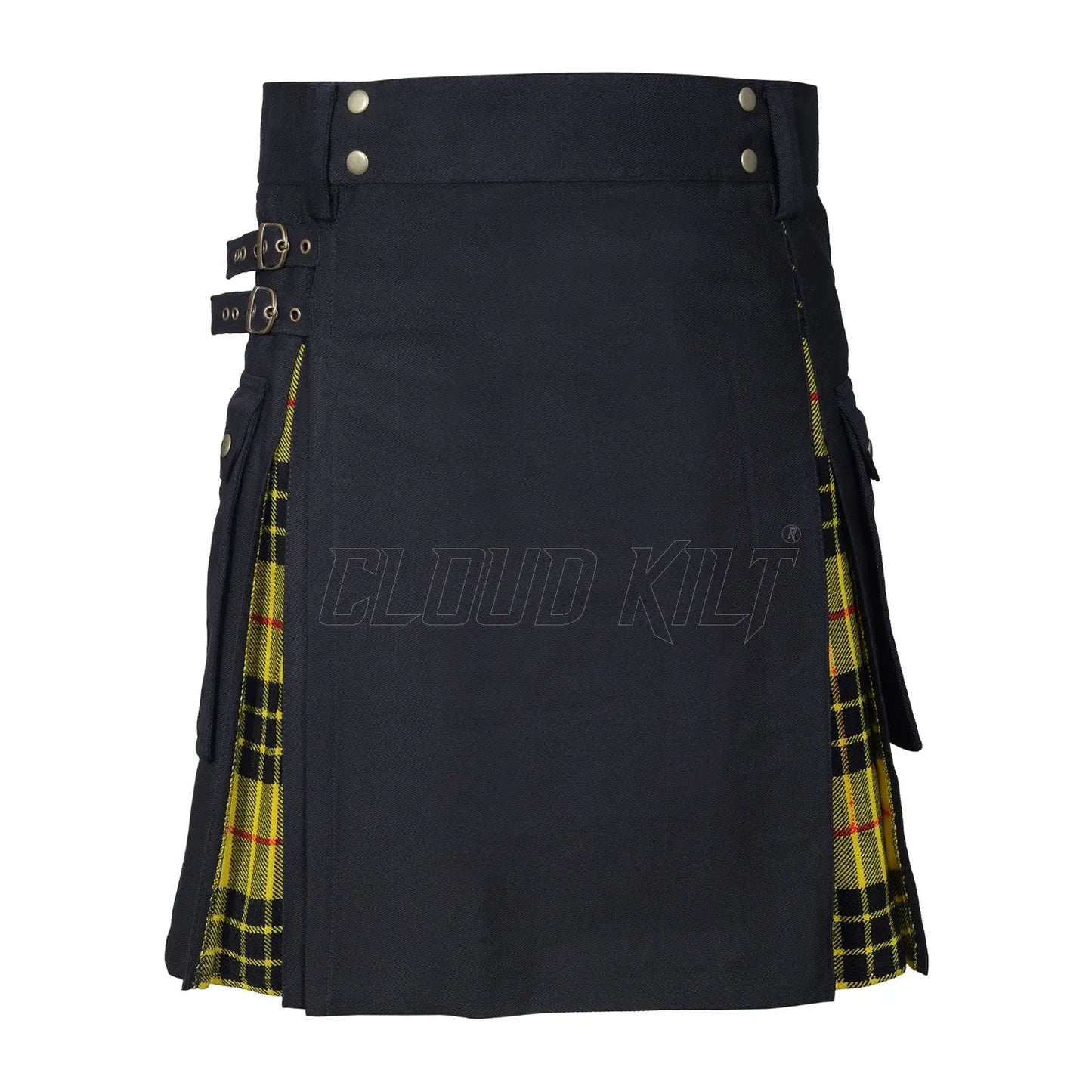 Box Pleated Hybrid Tartan Macleod of Lewis Utility Kilt CLOUD KILT