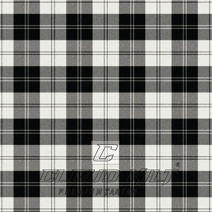 Erskine Black & White Tartan CLOUD KILT