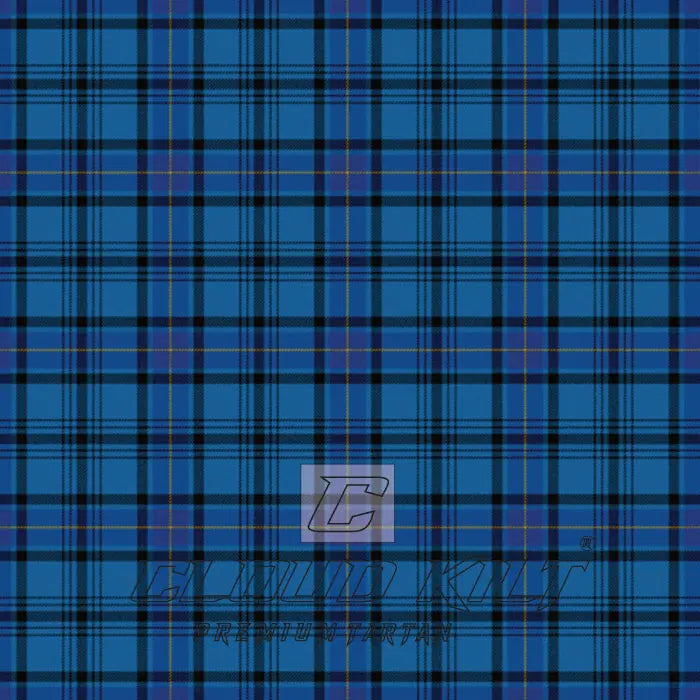 Hannay Blue Modern Premium Tartan Kilt CLOUD KILT