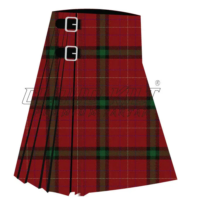 Kinnaird Tartan Crest Premium Quilt - Gold Thistle Style