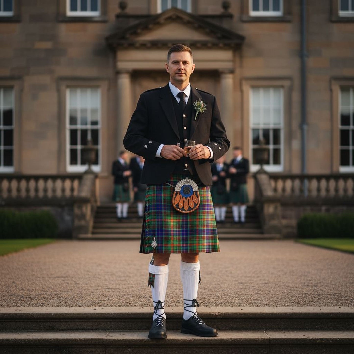 5 Bear Paw Flag Utility Kilt