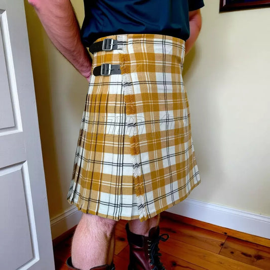 Ailsa Gold Tartan Kilt