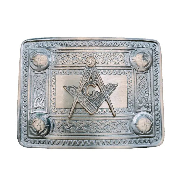 Antique Leather Kilt Belt Buckle CLOUD KILT