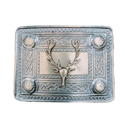 Antique Leather Kilt Belt Buckle CLOUD KILT