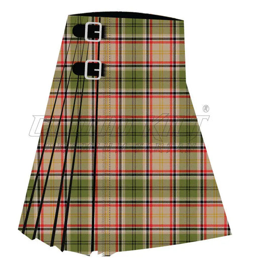 Asman Day Tan Premium Tartan Kilt - CLOUD KILT