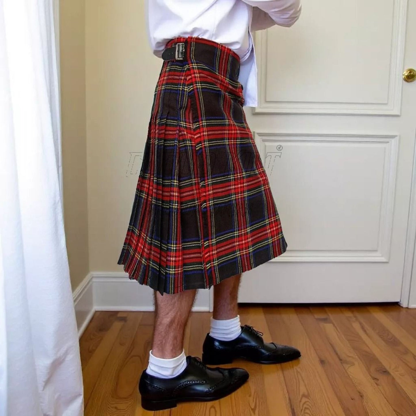 Black Stewart Tartan Kilt