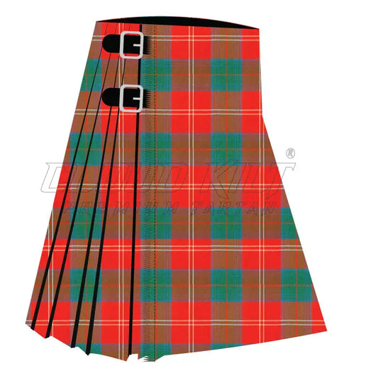 Chisholm Red Ancient Premium Tartan Kilt - CLOUD KILT