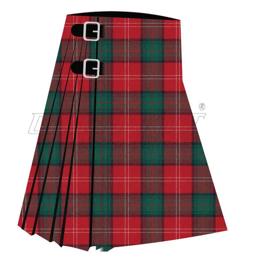 Chisholm Red Modern Premium Tartan Kilt - CLOUD KILT