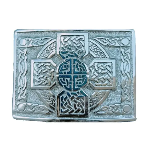 Chrome Leather Kilt Belt Buckle CLOUD KILT