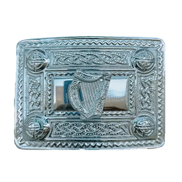 Chrome Leather Kilt Belt Buckle CLOUD KILT
