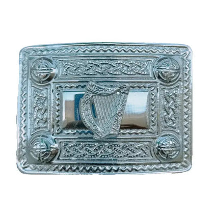 Chrome Leather Kilt Belt Buckle CLOUD KILT