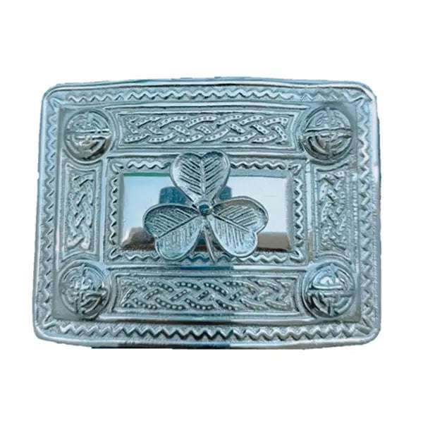 Chrome Leather Kilt Belt Buckle CLOUD KILT