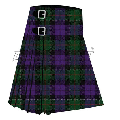 Colquhoun Modern Green Purple Tartan CLOUD KILT