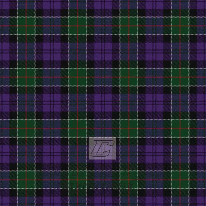 Colquhoun Modern Green Purple Tartan CLOUD KILT