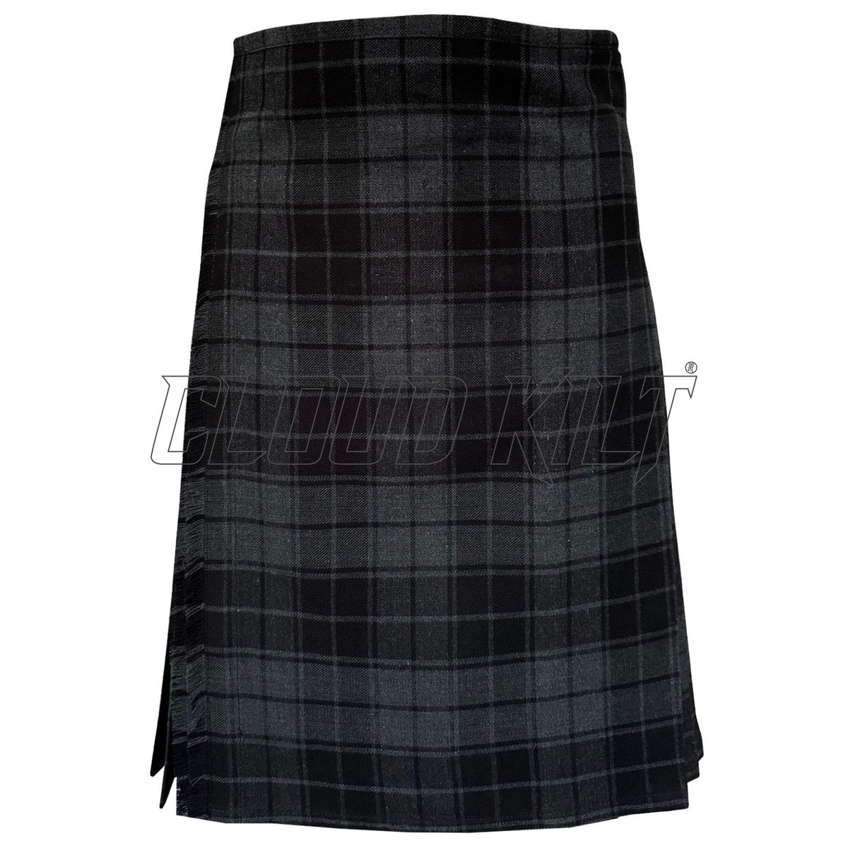 Dark Grey Highlander Tartan Kilt