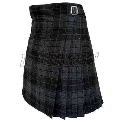 Dark Grey Highlander Tartan Kilt