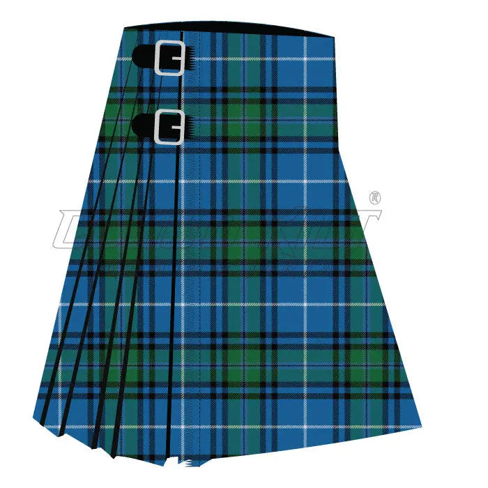 Dollar Academy Green Ancient Tartan CLOUD KILT