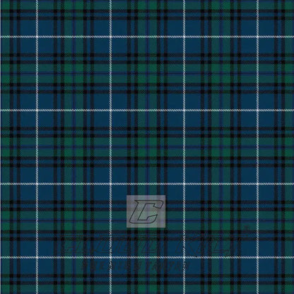 Dollar Academy Green Modern Tartan CLOUD KILT