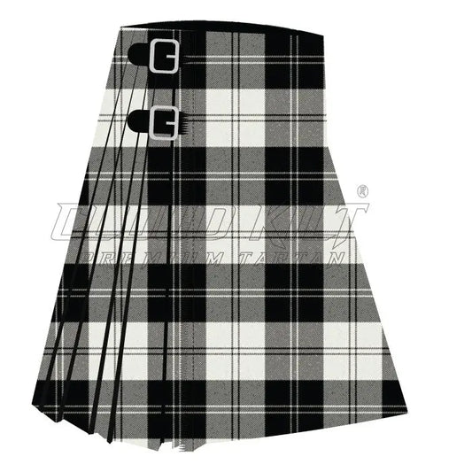 Erskine Black & White Tartan CLOUD KILT