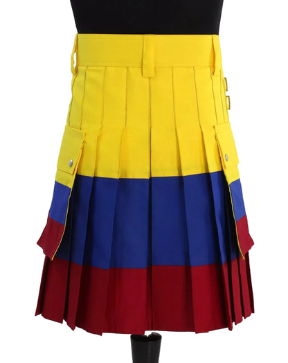 Colombian colors of yellow, blue and red