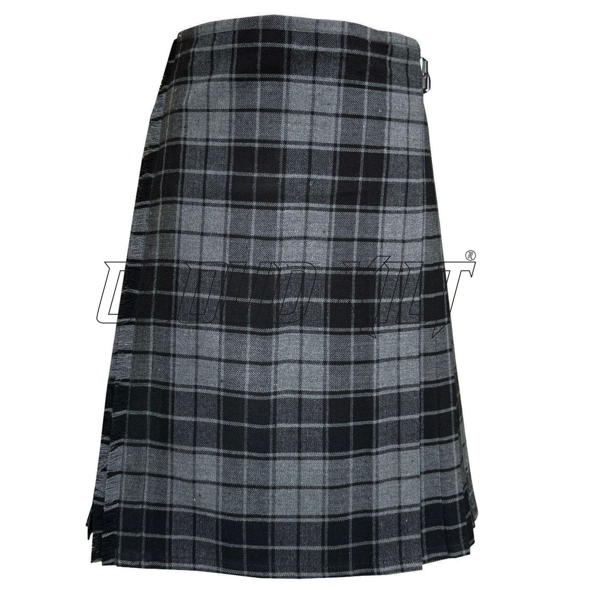 Grey Highlander Tartan Kilt