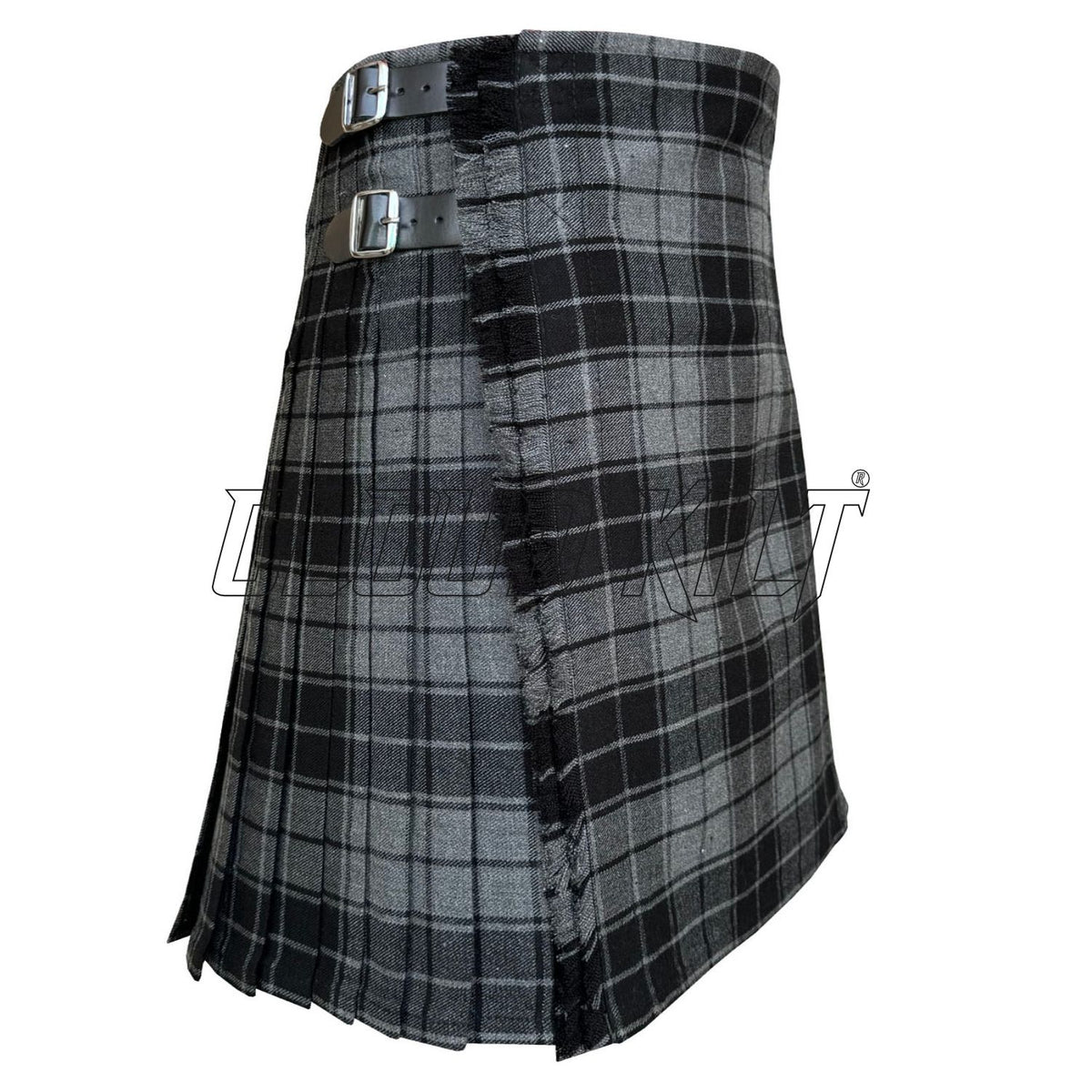 Grey Highlander Tartan Kilt