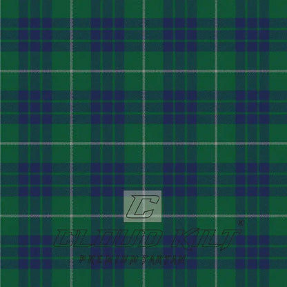 Hamilton Green Hunting Modern Premium Tartan Kilt CLOUD KILT