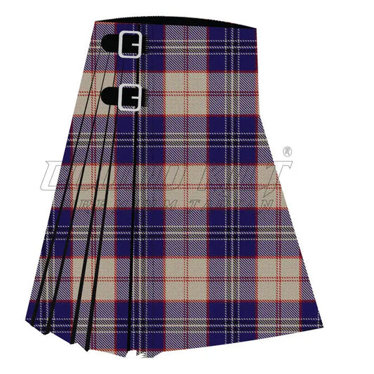 Harris Royal Blue Premium Tartan Kilt CLOUD KILT