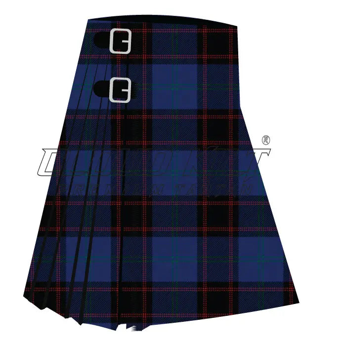 Home or Hume Modern Premium Tartan Kilt CLOUD KILT