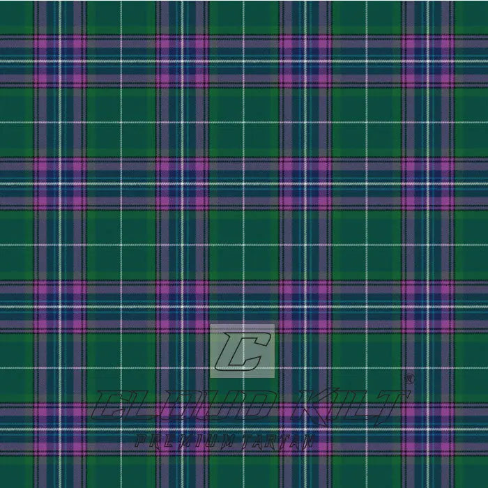 Inverclyde Green Premium Tartan Kilt CLOUD KILT