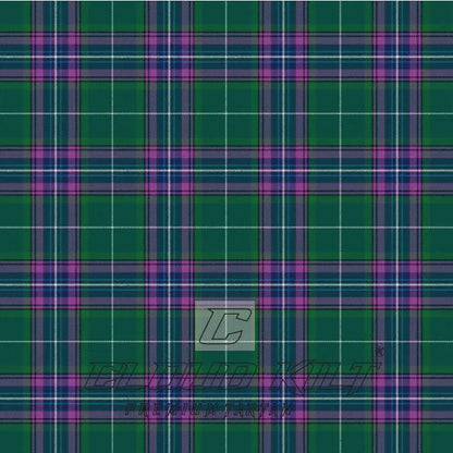 Inverclyde Green Premium Tartan Kilt CLOUD KILT