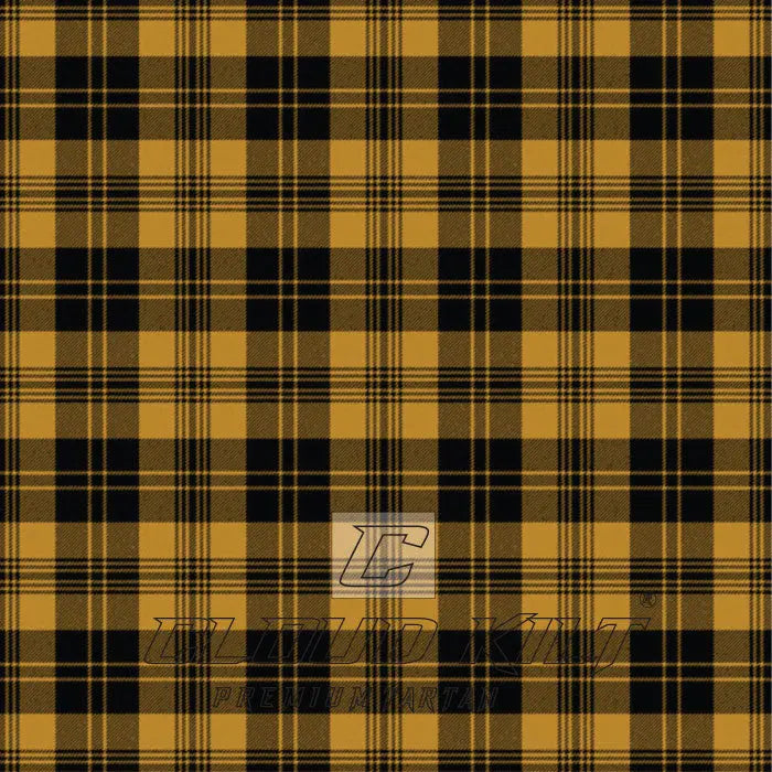 Justus Black & Gold Premium Tartan Kilt CLOUD KILT