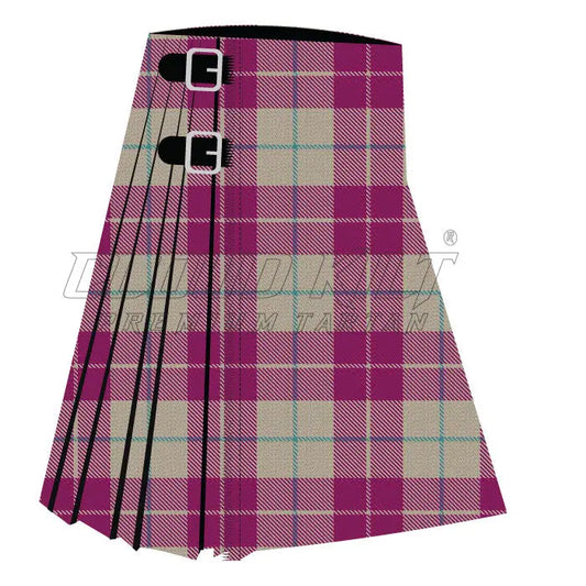 Lewis Magenta Premium Tartan Kilt CLOUD KILT