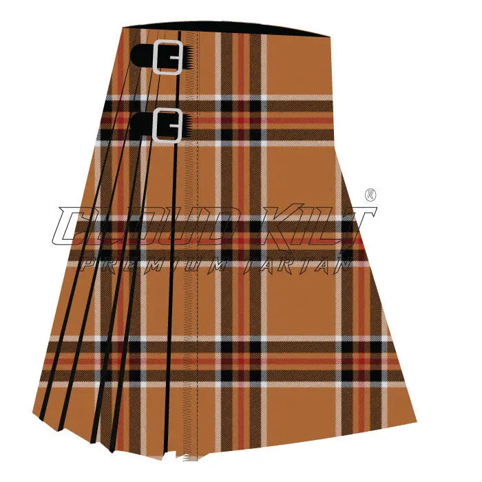 Lochcarron Camel Premium Tartan Kilt CLOUD KILT