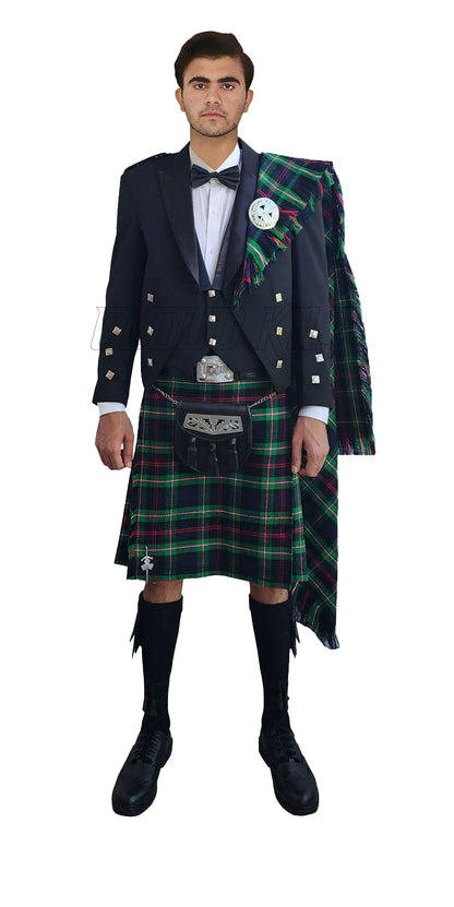 Prince Charlie Kilt Outfit With MacKenzie Morgan Tartan Kilt CLOUD KILT