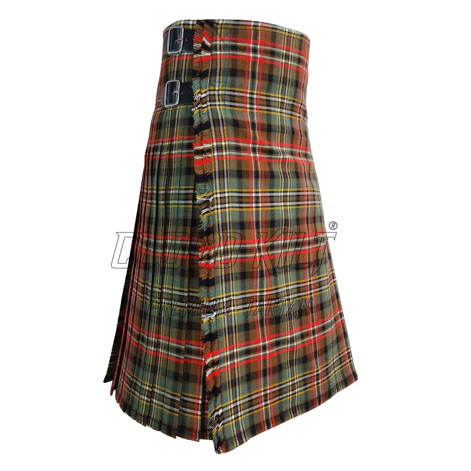 Scott Green Weathered Tartan Kilt For Men CLOUD KILT