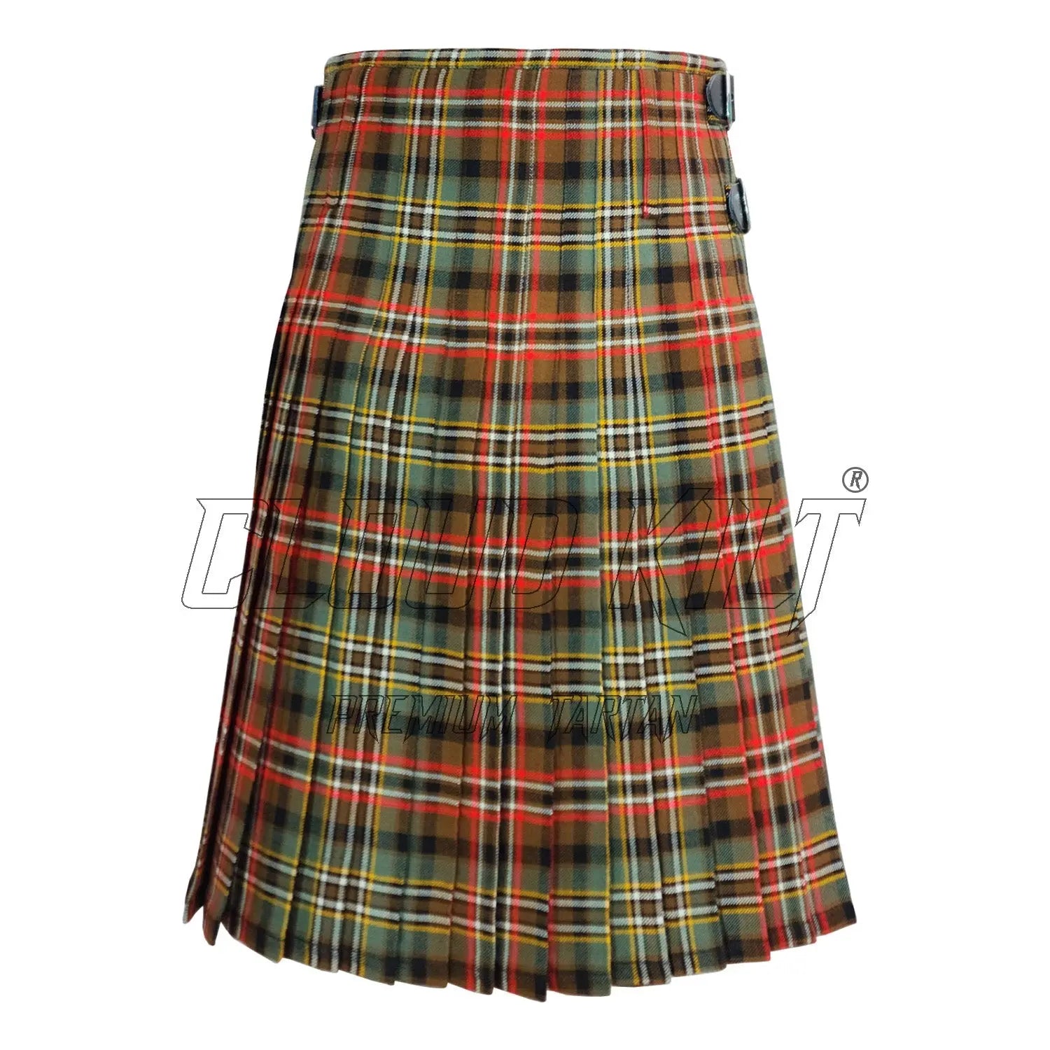 Scott Green Weathered Tartan Kilt For Men CLOUD KILT