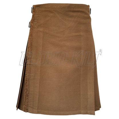 Brown Camel Tartan Kilt