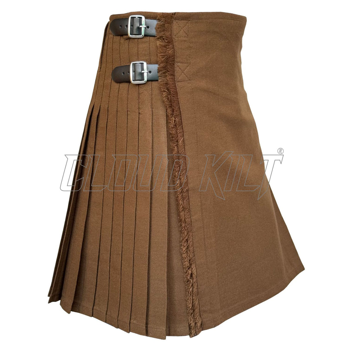 Brown Camel Tartan Kilt