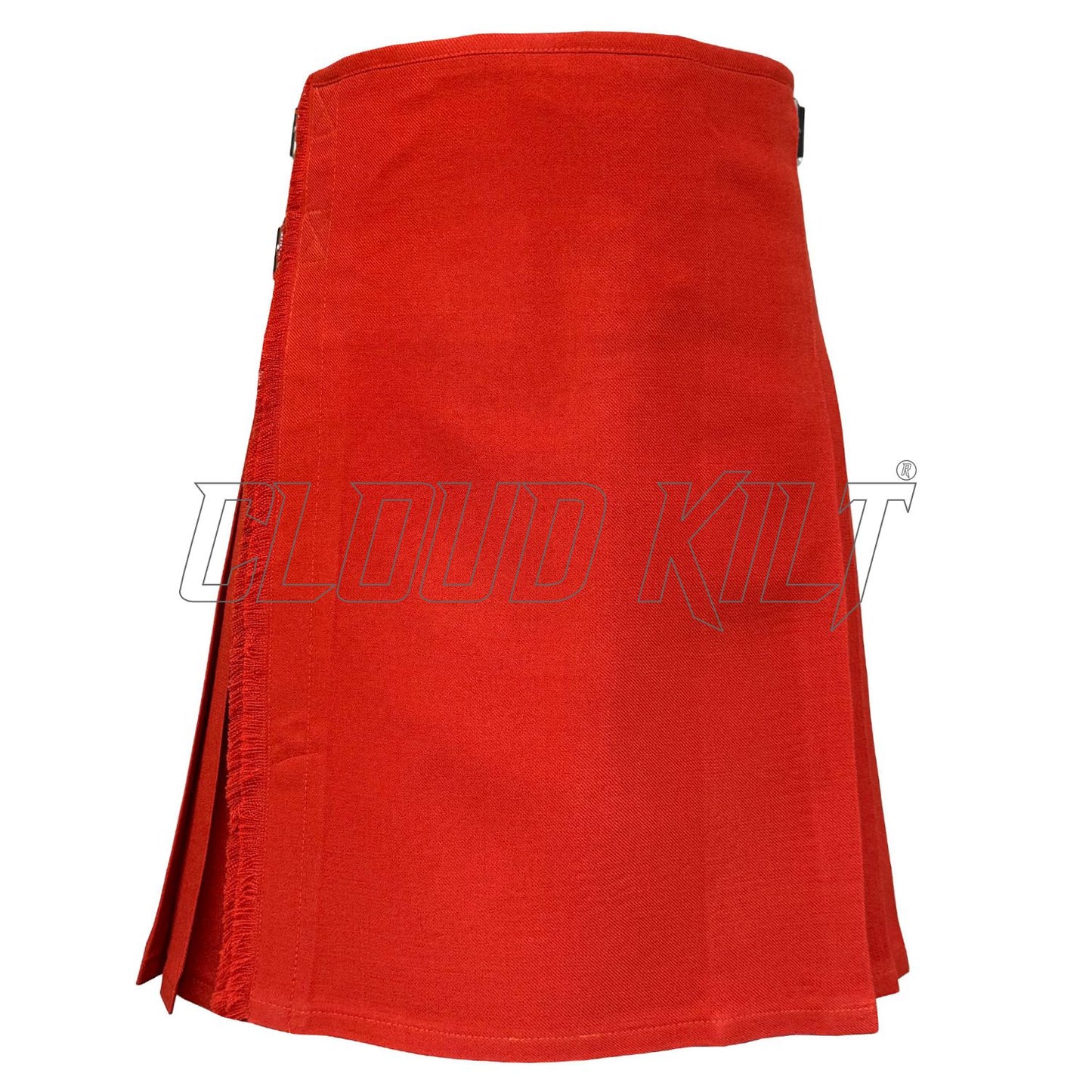 Solid Red Tartan Kilt