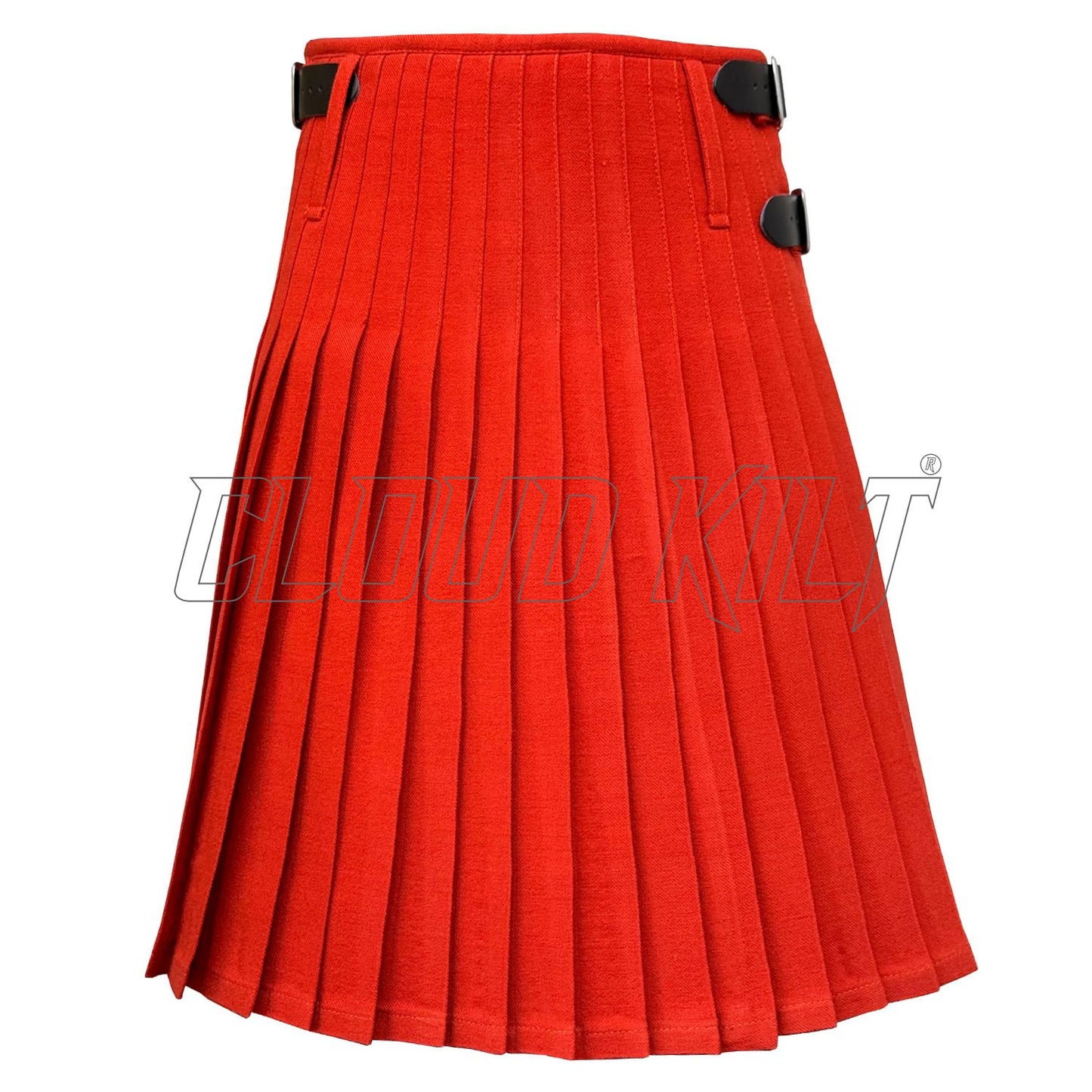 Solid Red Tartan Kilt