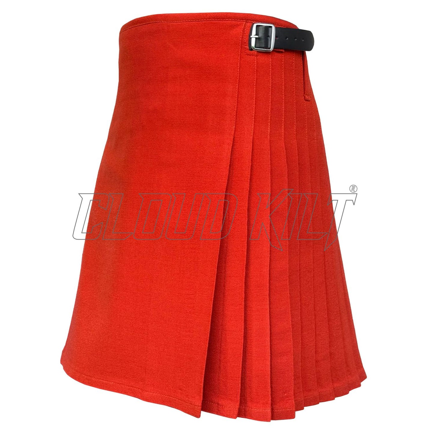 Solid Red Tartan Kilt