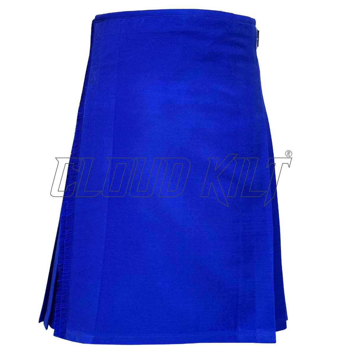 Solid Royal Blue Tartan Kilt