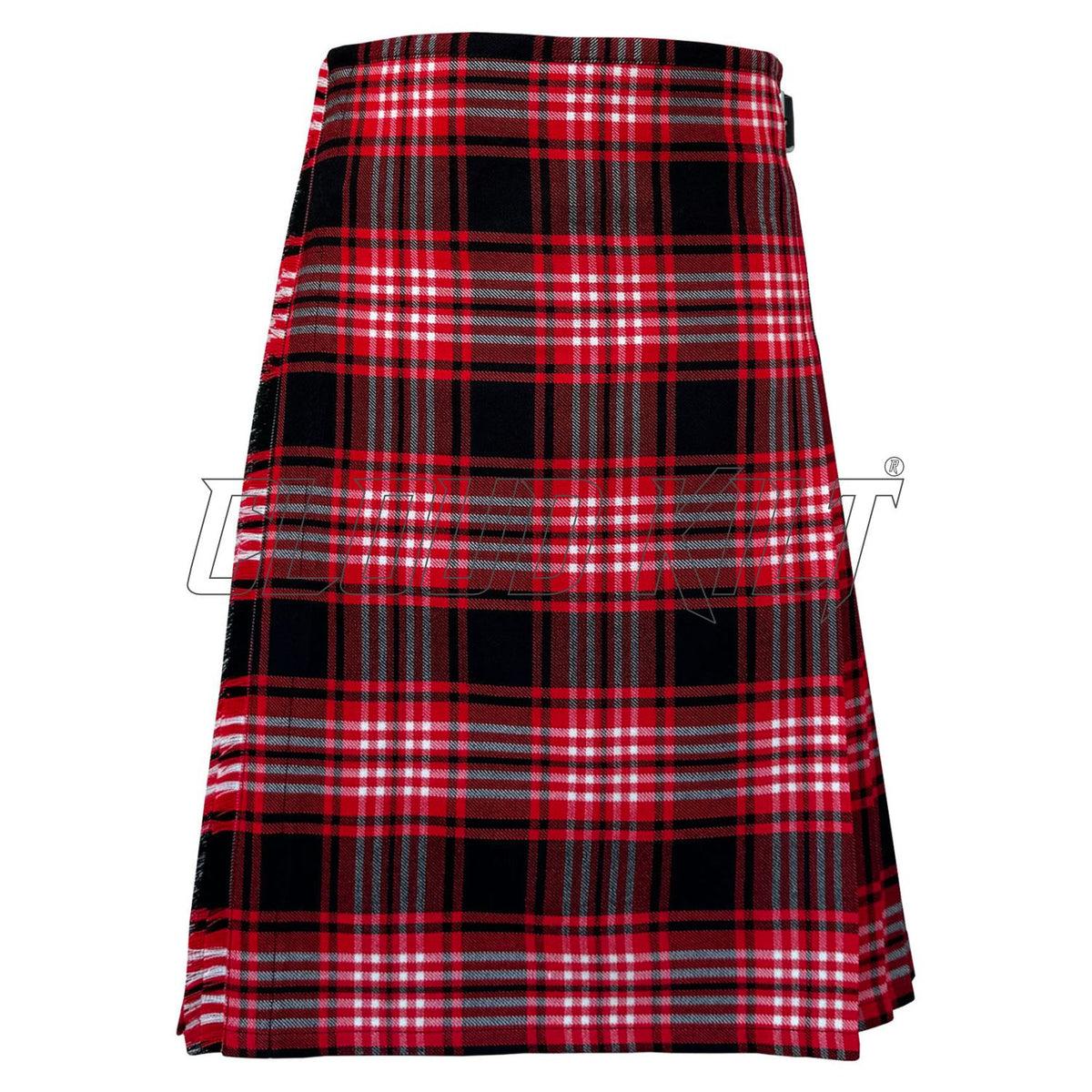 Tweedside Red Modern Tartan Kilt