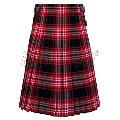 Tweedside Red Modern Tartan Kilt