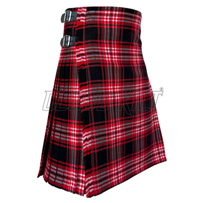 Tweedside Red Modern Tartan Kilt