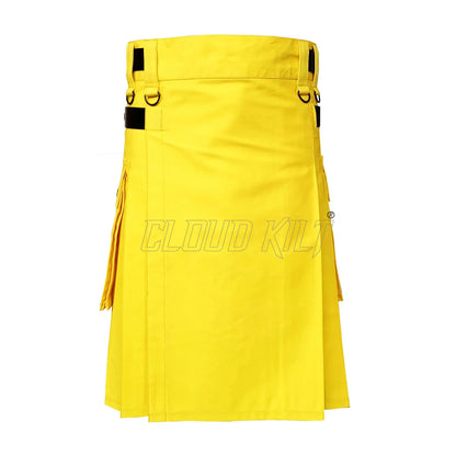 Yellow Utility Modern Kilt CLOUD KILT